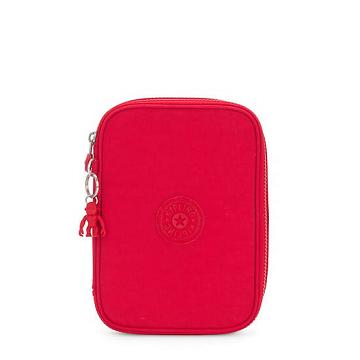 Kipling 100 Pens Case Bags Red Rouge | CA 2026MQ